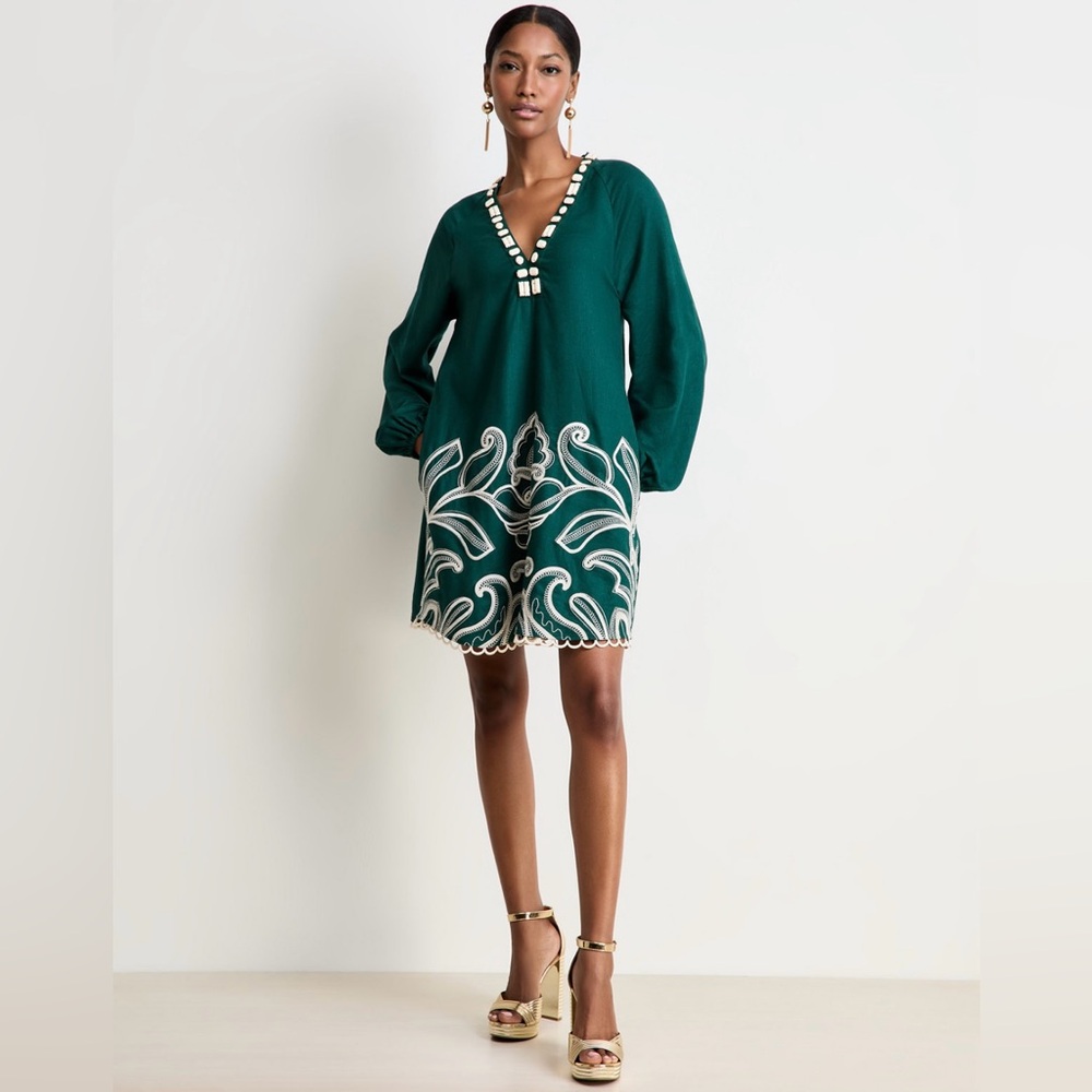 Women's Embroidered A-Line Mini Dress – Macy's Exclusive by On 34th, Green - NWT